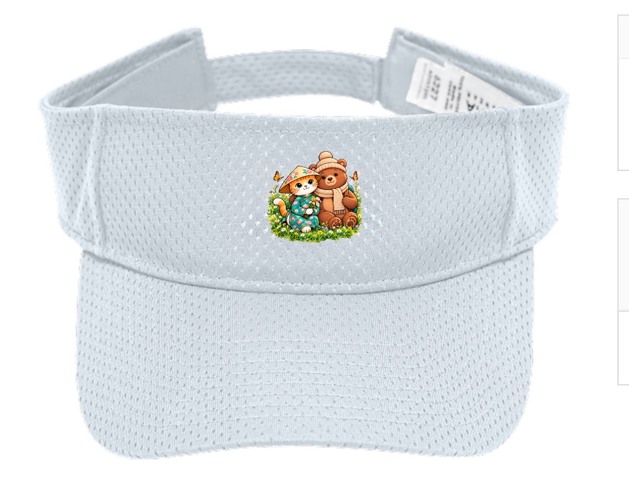 XinChao.Asia Travel Cat & Bear Sport Sun Visor - Cute Hat