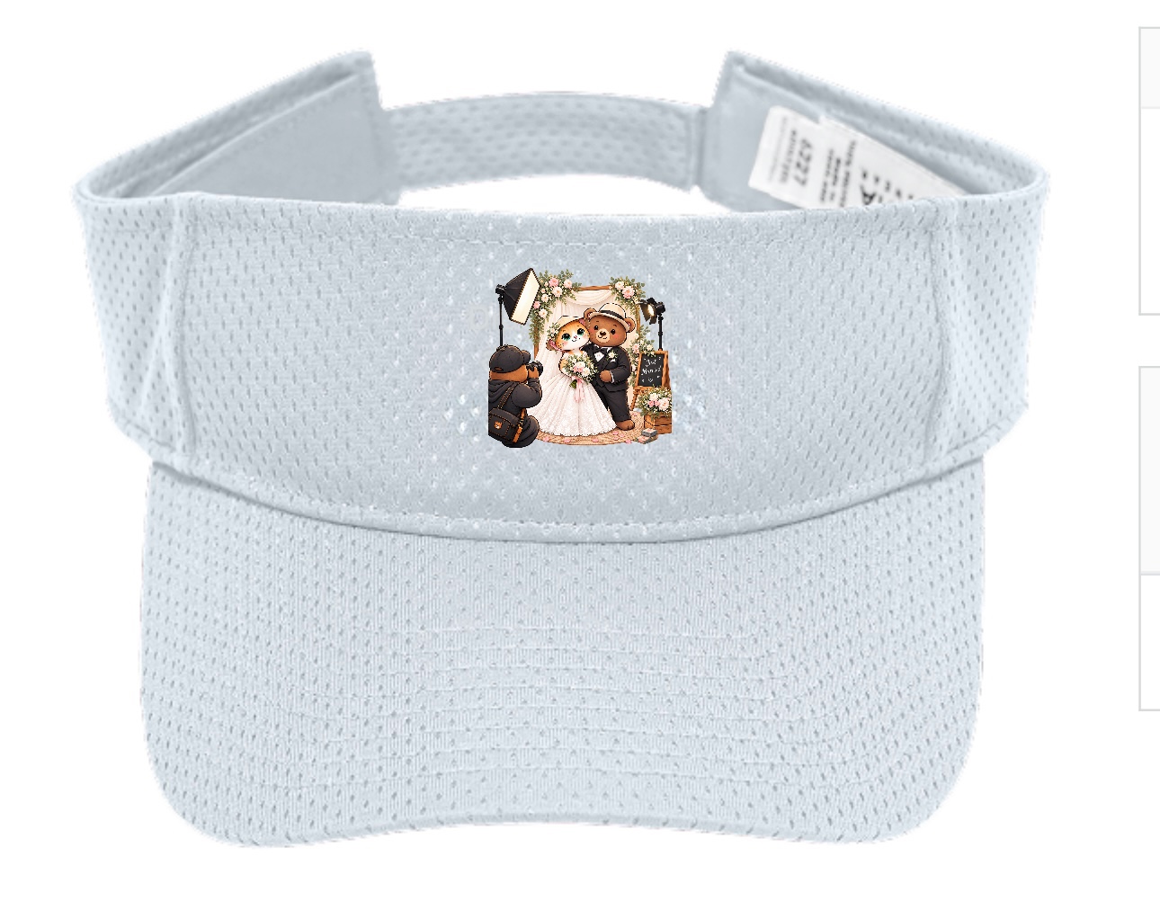 XinChao.Asia Cute Wedding Cat & Bear Sport Sun Visor