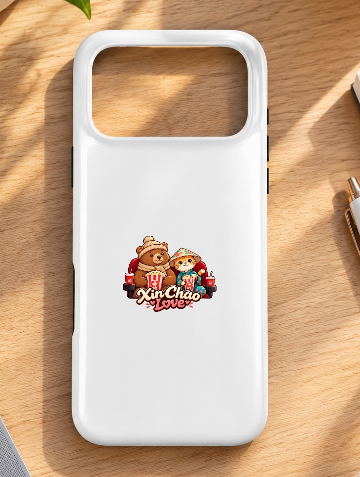 XinChao.Asia Cute Travel Cat & Bear iPhone Case | Cozy Tech
