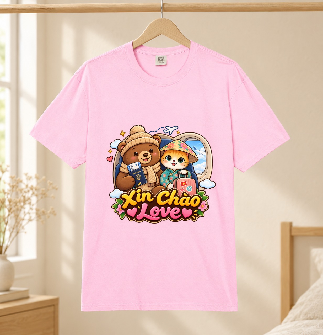 Cute Vietnam Travel Animals Shirt, Comfort Colors Heavyweight Tee