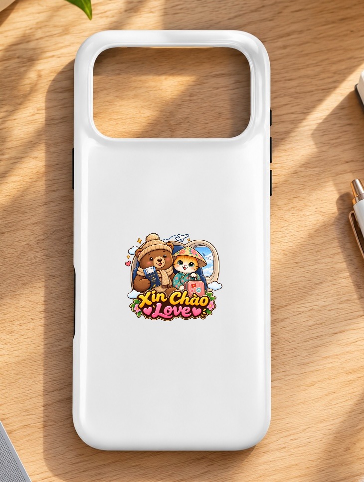 XinChao.Asia Cute Vietnam Travel Cat iPhone Case – Cozy Tech